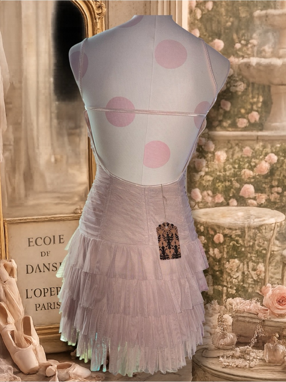 Divided by H&M Pink Tiered Tulle Mini Dress - Picture 5 of 8